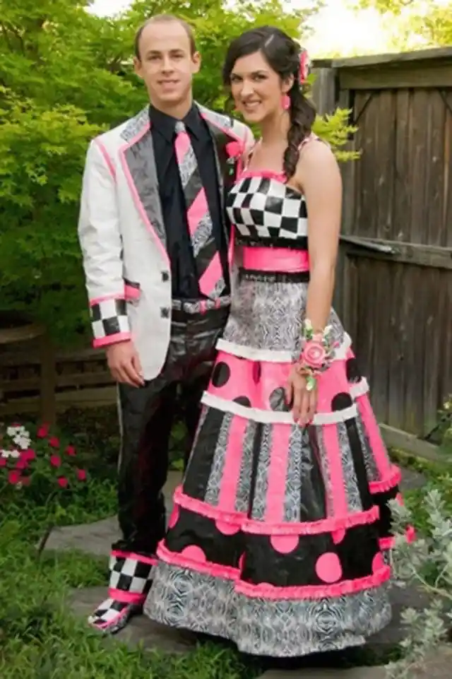 Clashing Patterns At Prom