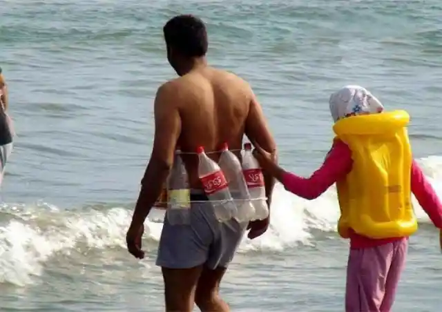 Homemade Bottle Floatie