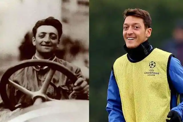 Mesut Özil and Enzo Ferrari