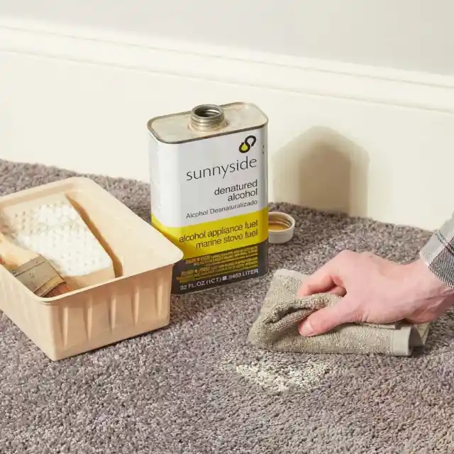 37. Use Denatured Alcohol To Remove Paint From Carpet