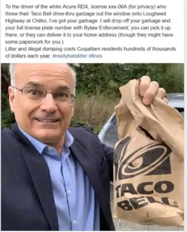 Taco-Bill For Littering