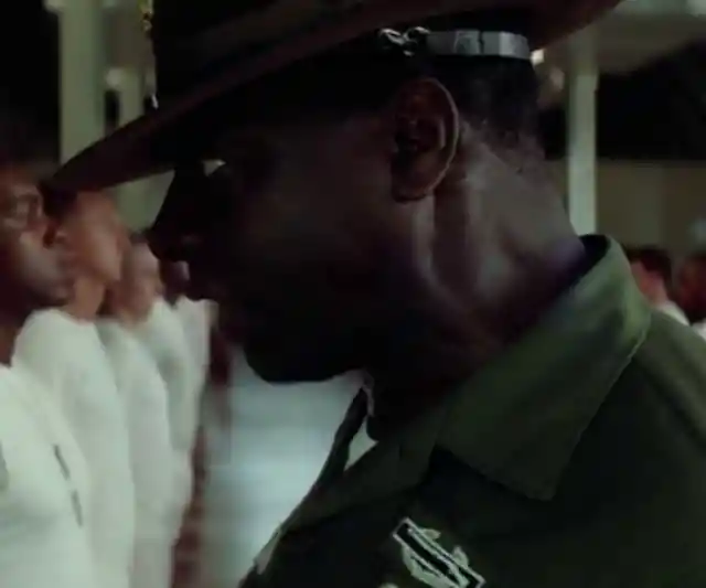 Afemo Omilami As The Drill Sergeant