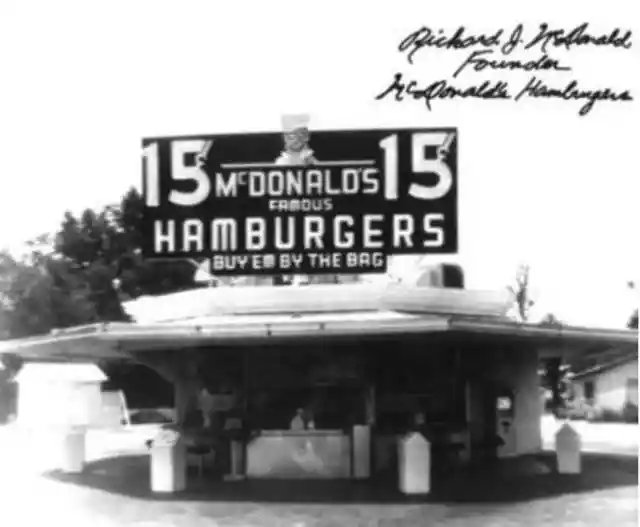 The first McDonald’s store