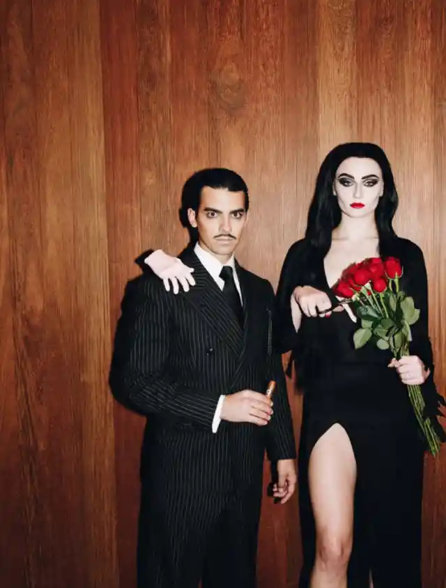 Gomez And Morticia Adams