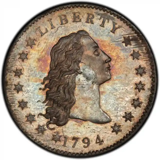 1794/5 Flowing Hair Silver/Copper Dollar – $10 Million