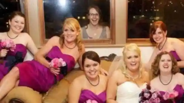 Photobombing Bridesmaids