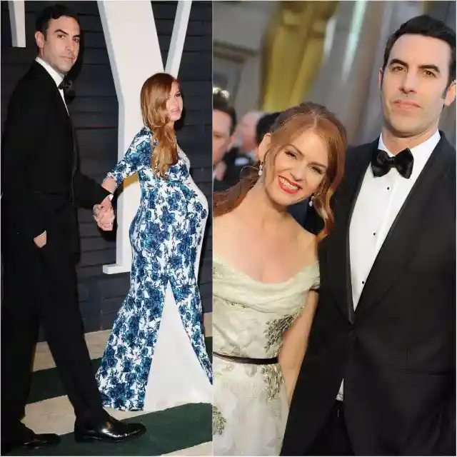 Sacha Baron Cohen and Isla Fisher