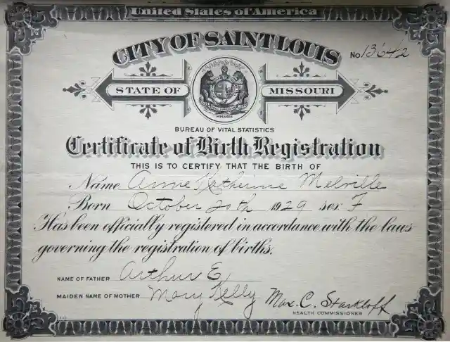 Mother-in-law wants to have a look at my birth certificate for what?