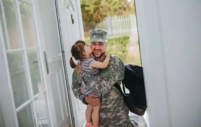 Daughter Surprises Soldier Father After 2 Years, Revealing She Now Has 2 Daddies