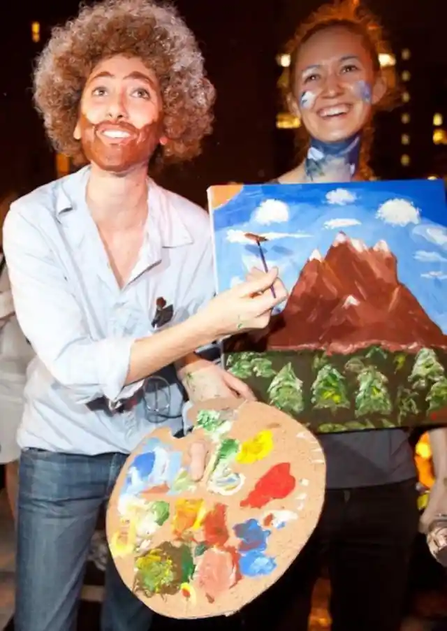 Bob Ross And The Painting