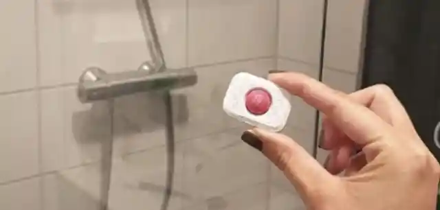 Clean Your Shower With A Dishwasher Tablet