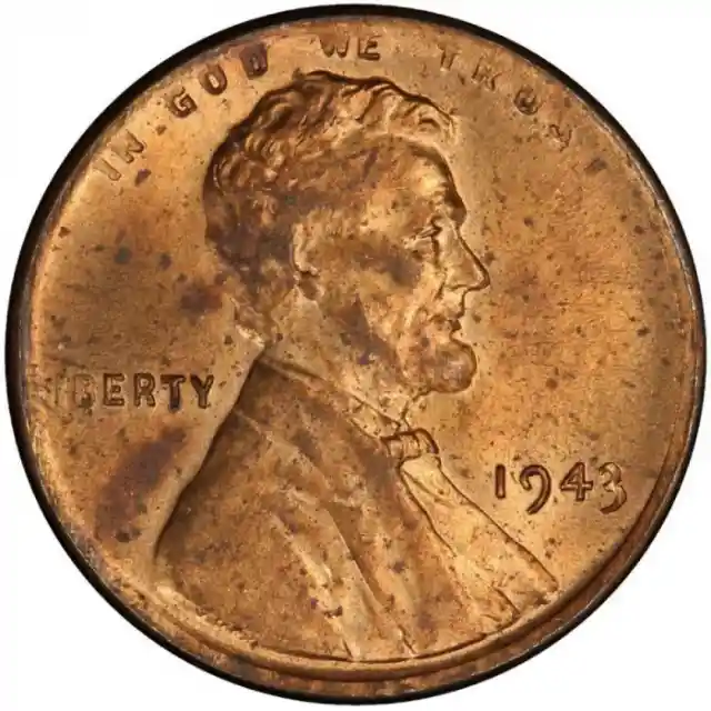 1943 Bronze Lincoln Penny – $1 Million