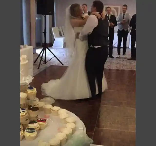 Brides groom with hooves