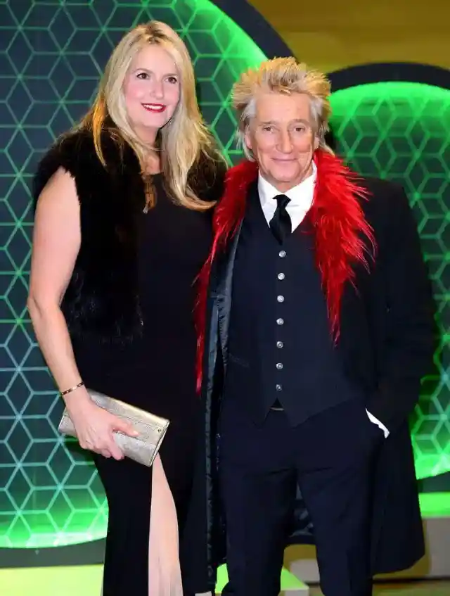 Rod Stewart and Penny Lancaster