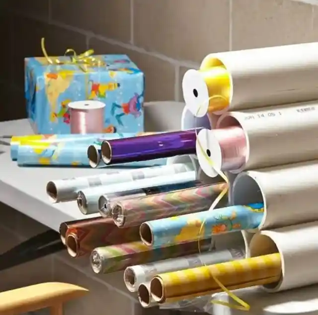 Organiza el papel de regalo