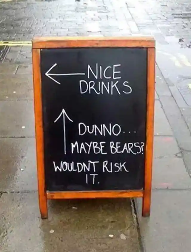 Stop For Drinks, Go For Bears