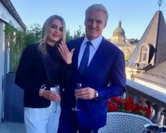 Dolph Lundgren and Emma Krokdal