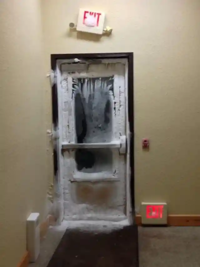 A Temperature Checking Door