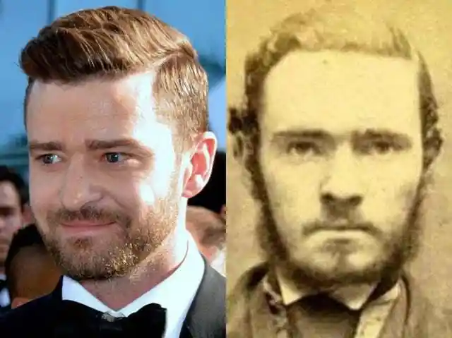 Justin Timberlake and his historic doppelgänger