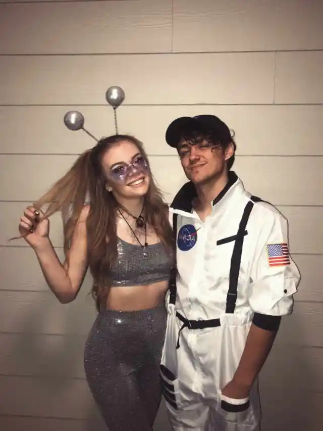 Alien And NASA Astronaut