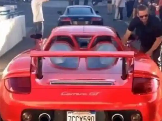 Paul Walker Stepping Into The Car