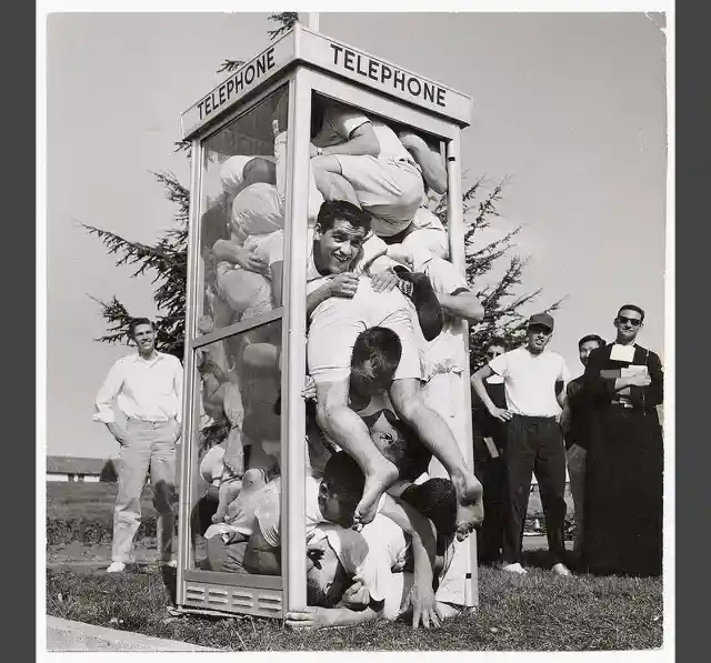 Phone booth stuffing