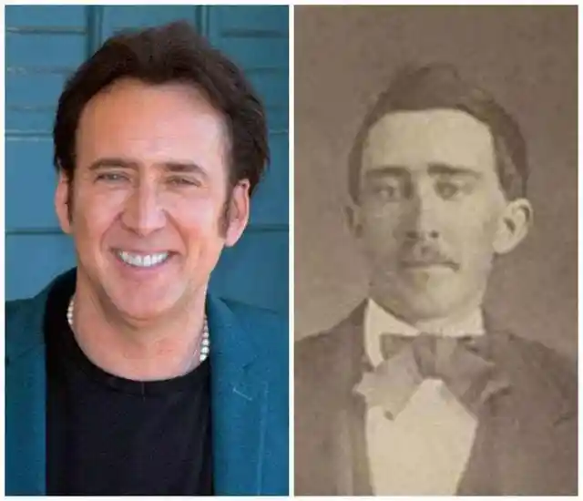 Nicolas Cage and his historic doppelgänger