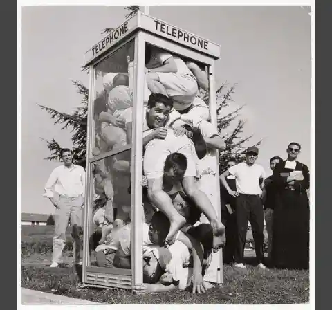 Overloaded Phone Booth, 1950s