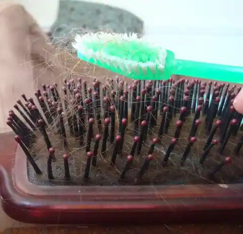 5. Clean Your Hairbrush