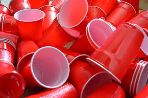 Horizontal Lines On The Red Solo Cups