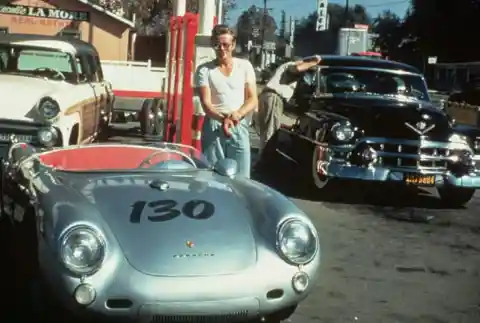 James Dean and his Porsche