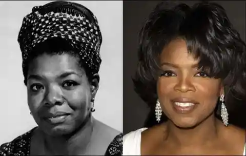 Oprah Winfrey and Maya Angelou