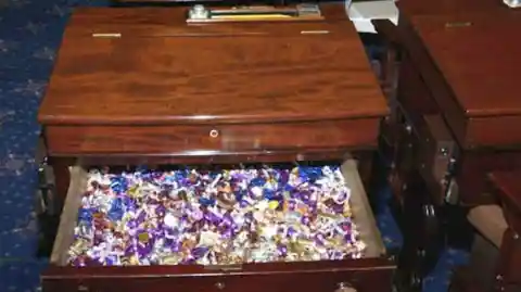 The Candy Desk On The Senate Floor