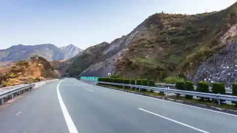 Running Alongside The Road