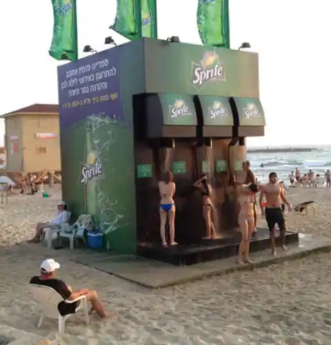 A Beachside Sprite Advertisement