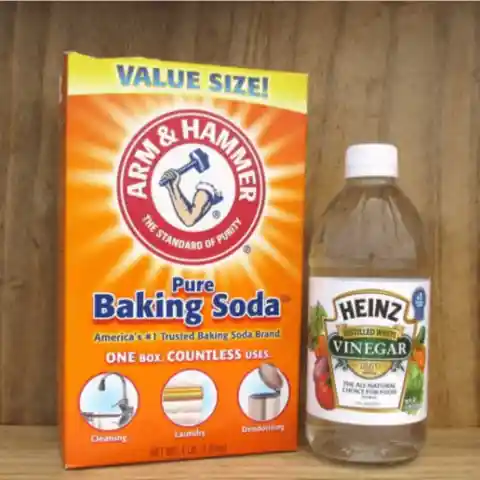 Use vinegar and baking soda to clean up accidents