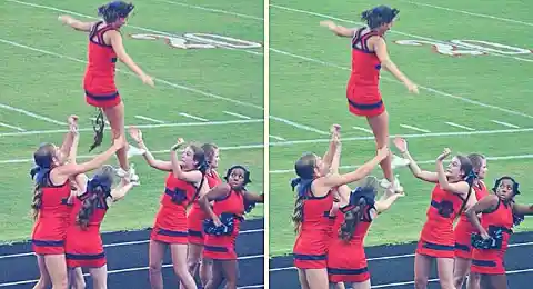 Ridiculous Picture Of Pooping Cheerleader