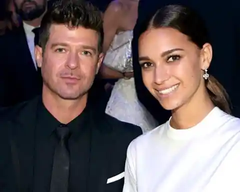 Robin Thicke and April Love Geary