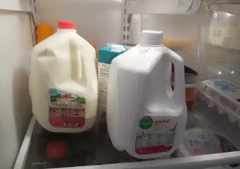 7. Keep The Milk Away From The Fridge Door