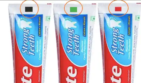 The Purpose of Colored Squares on Toothpaste