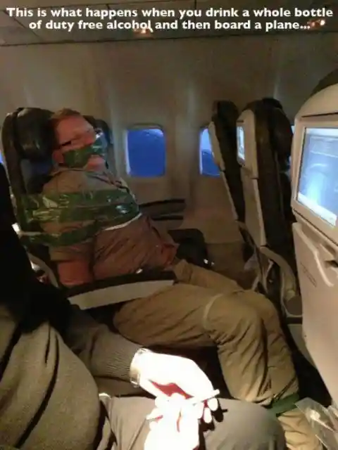 Taped On Flight