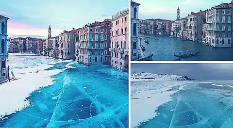 Frozen Lake In Venice