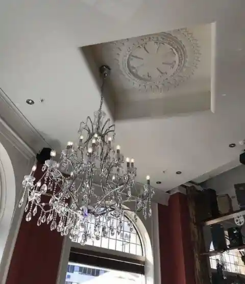 A Mysteriously Placed Chandelier