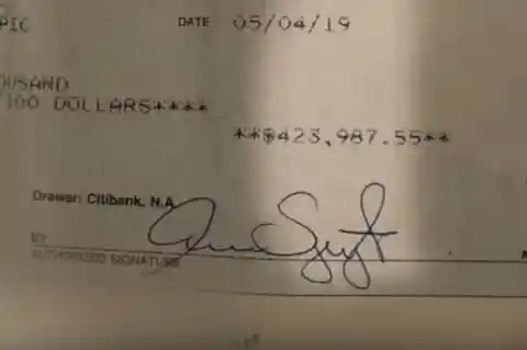 A Check To Cash