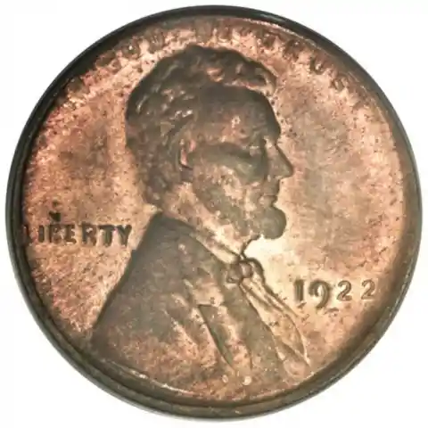 1922 Lincoln No D Strong Reverse and Weak Obverse Wheat Penny – $48,000