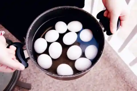 Shielding Boiling Eggs