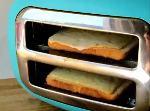 Make grilled cheese in a toaster