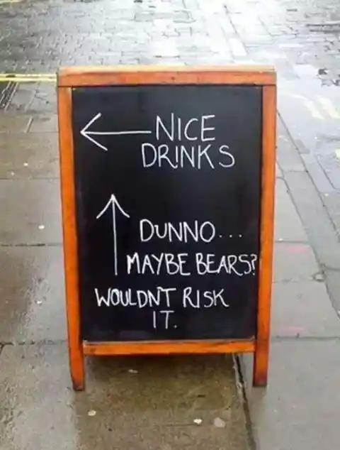 Stop For Drinks, Go For Bears