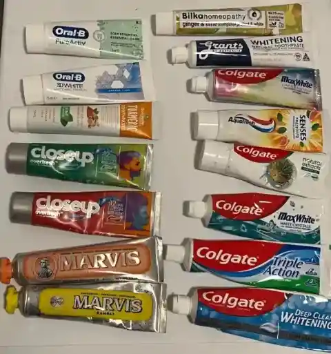 33. Toothpaste Tubes' Hidden Messages