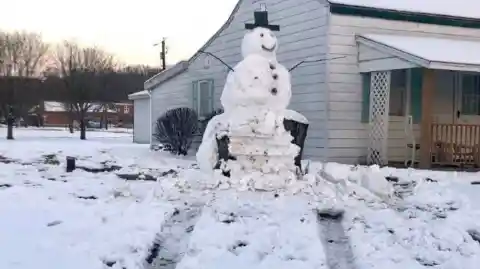 Snowman’s Revenge From Vandals